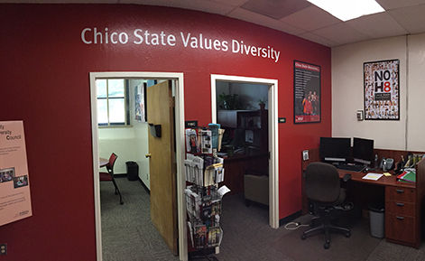 Part of the Diversity Office in Kendall Hall