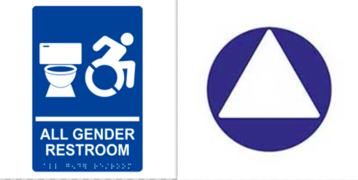 gender neutral bathroom sign